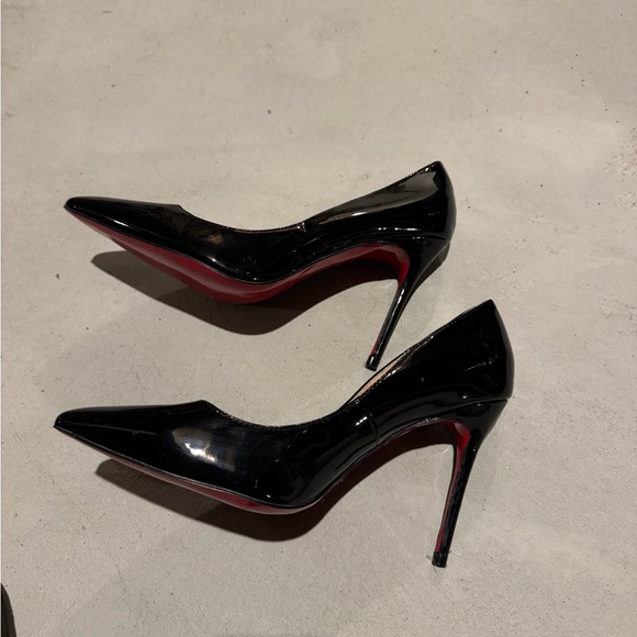 Red bottom Black Women's Heels - Picture 3 of 4